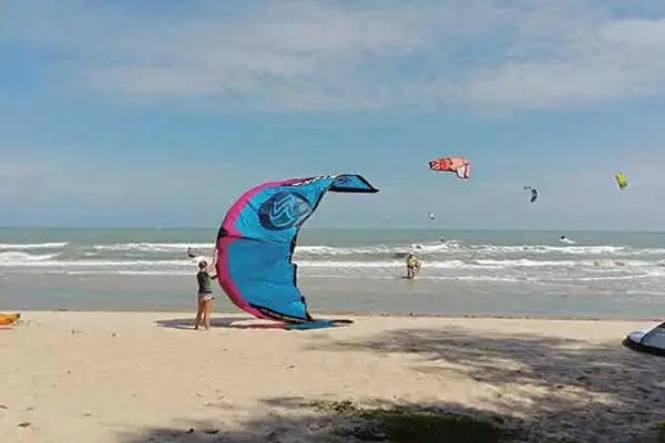Controlling both kite and board simultaneously takes some practice, but the thrills pay off.