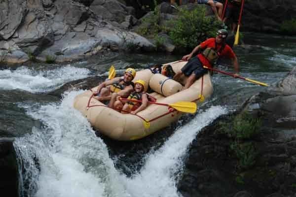 Take on the rapids white water rafting