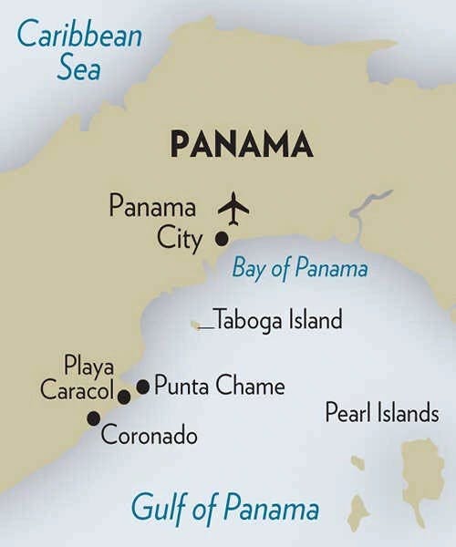 map showing coronado