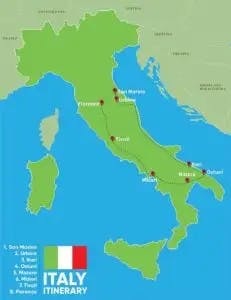 Italy itinerary
