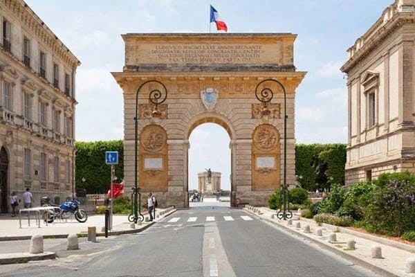Montpellier is like a smaller, sunnier Paris, with a lot less tourists. It even has its own Arc du Triomphe—the Porte du Peyrou.