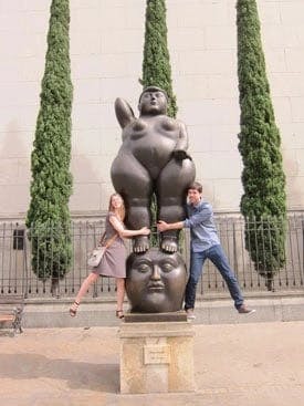 Rub a Statue for Luck in Botero Plaza