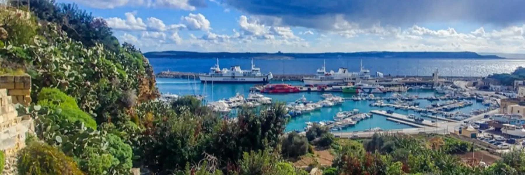 Gozo’s Mgarr Harbor. 