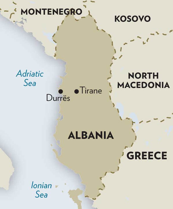 map-showing-albania